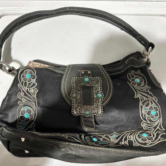 Montana West Shoulder Bag / Purse Turquoise - Picture 1 of 5